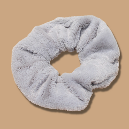 Korean Fur Scrunchie (Grey )