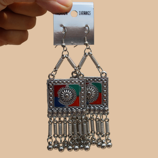 Oxidised Earring