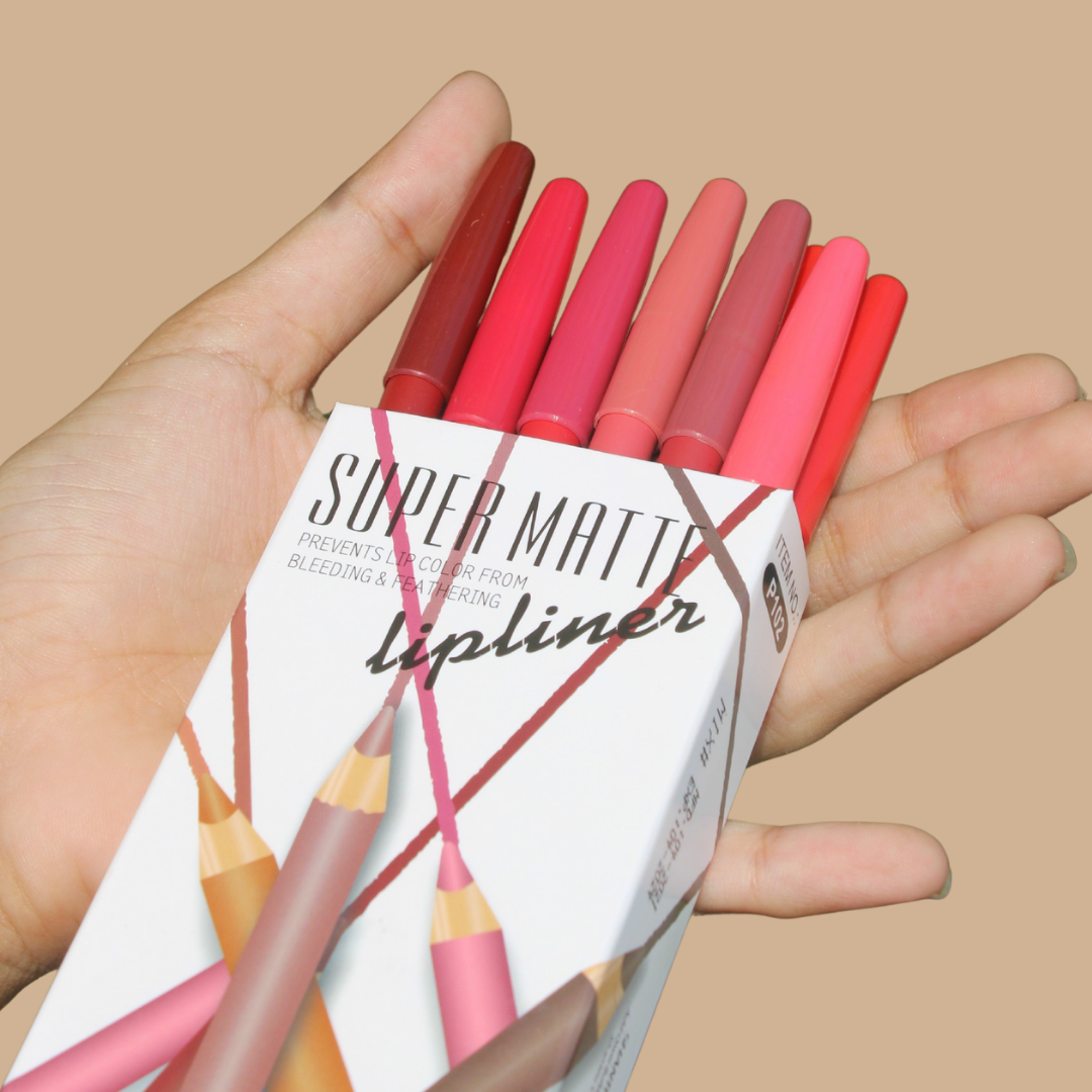 SUPER  MATTE Lipliner Set ( 12 Pcs )