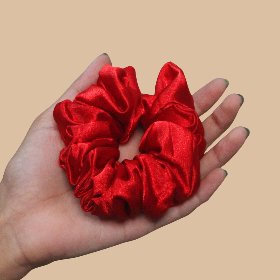 Fluffy Satin Scrunchie #5