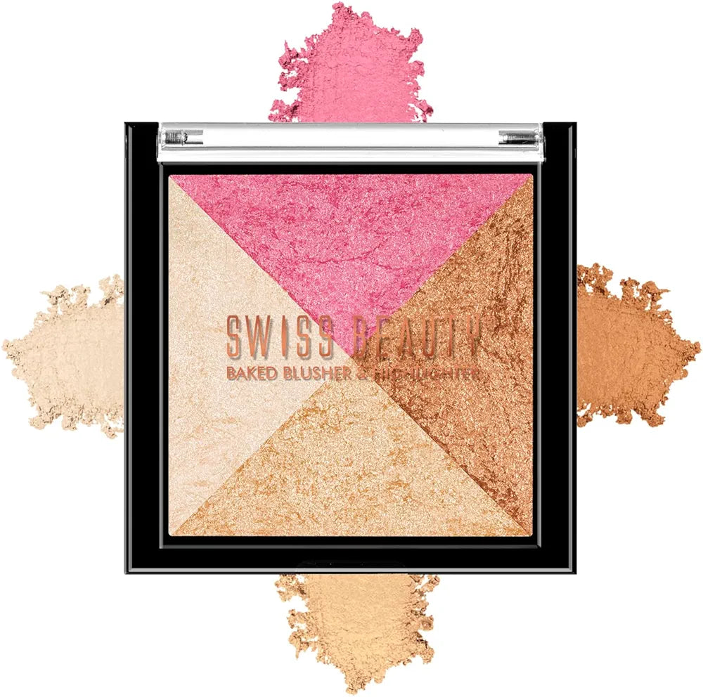 SWISS BEAUTY BAKED BLUSHER & HIGHLIGHTER