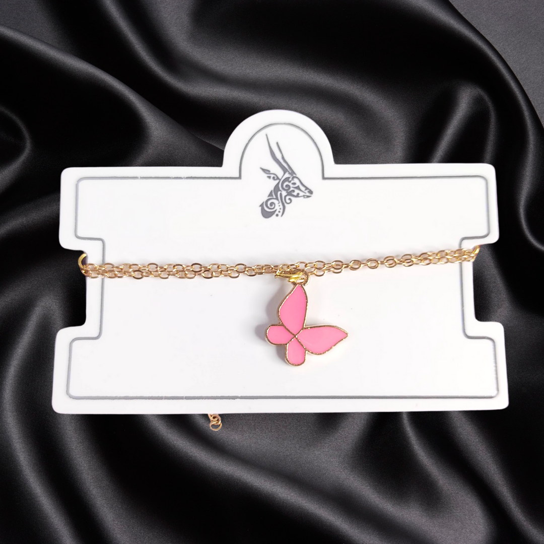 Pink Butterfly Bracelet