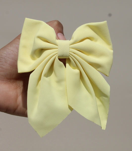 Yellow Bow Clip