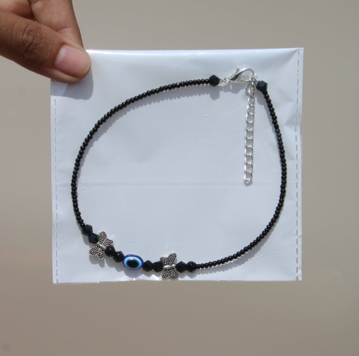 Evil Eye with Butterfly Anklet