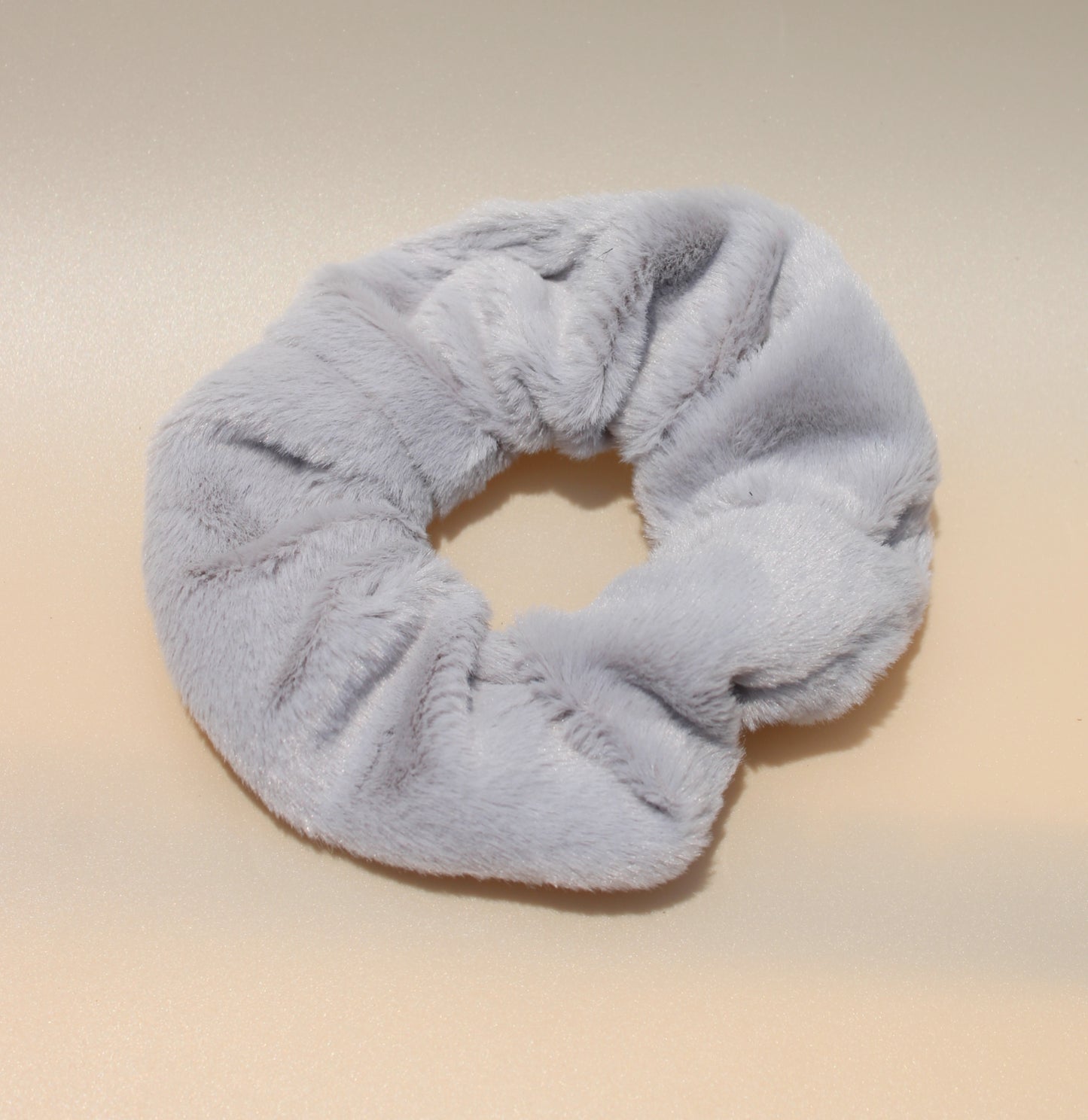 Korean Fur Scrunchie (Grey )