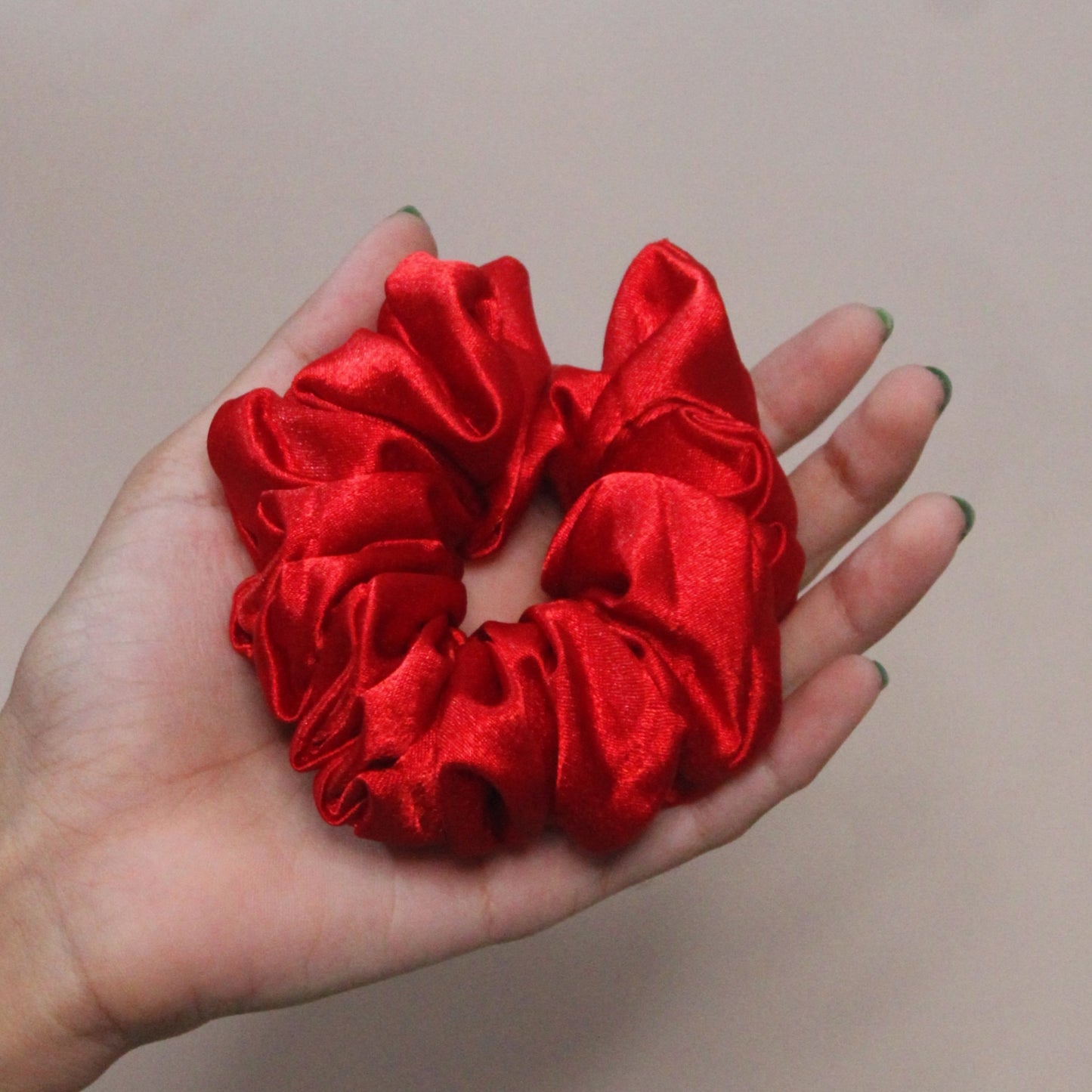 Fluffy Satin Scrunchie #5