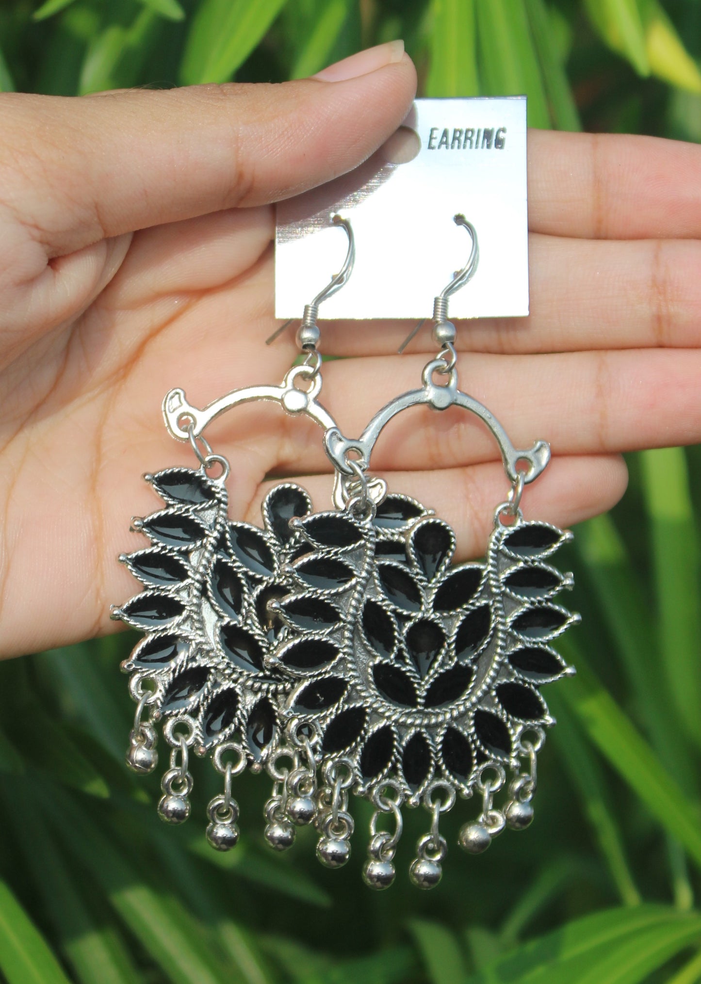 Black Meena Earring