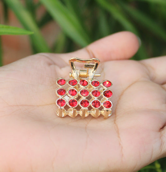 Rhinestone Mini Clutcher ( Red )