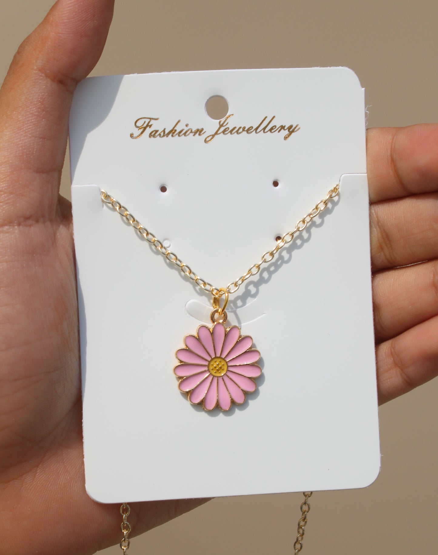 Pink Daisy Pendant