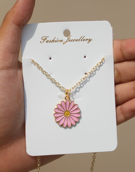 Pink Daisy Pendant