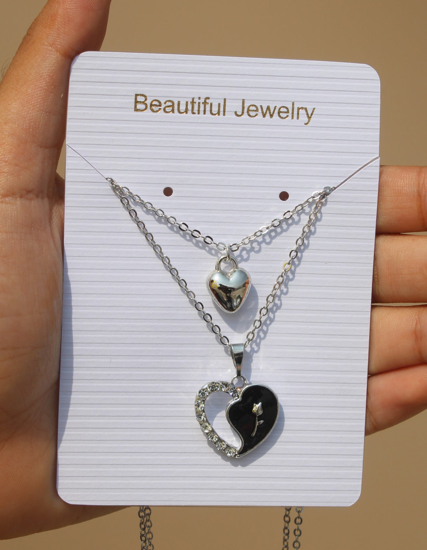 Double Layer Heart Pendant ( Imported )