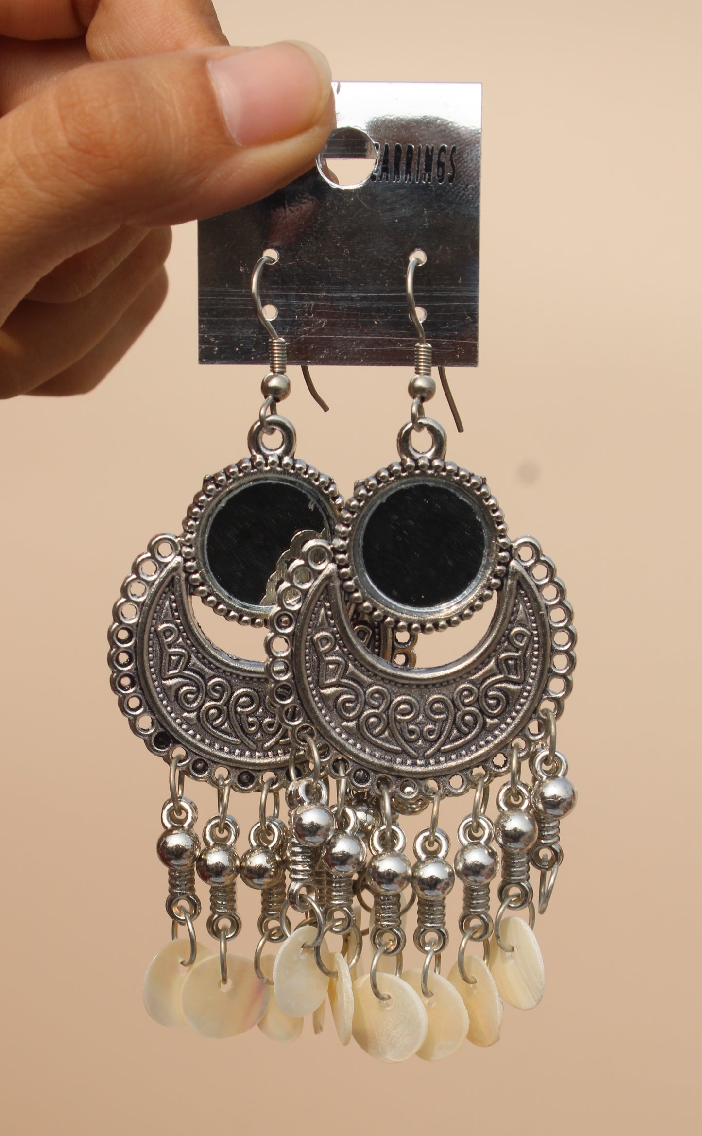 Chain Oxidised Earring #2