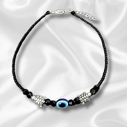 Evil Eye With Tortoise Anklet