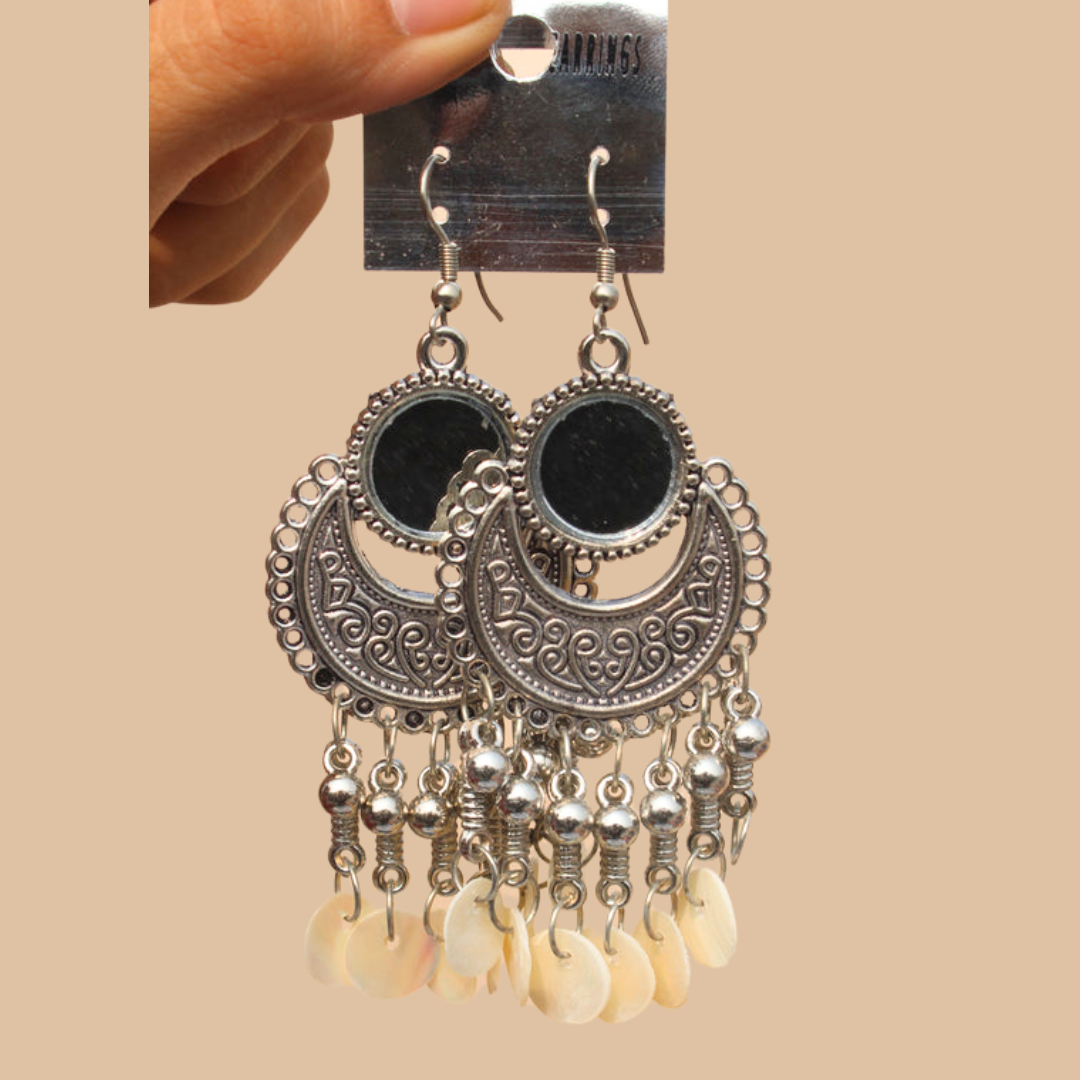 Chain Oxidised Earring #2