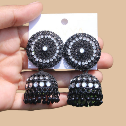 Beautiful Black Jhumka