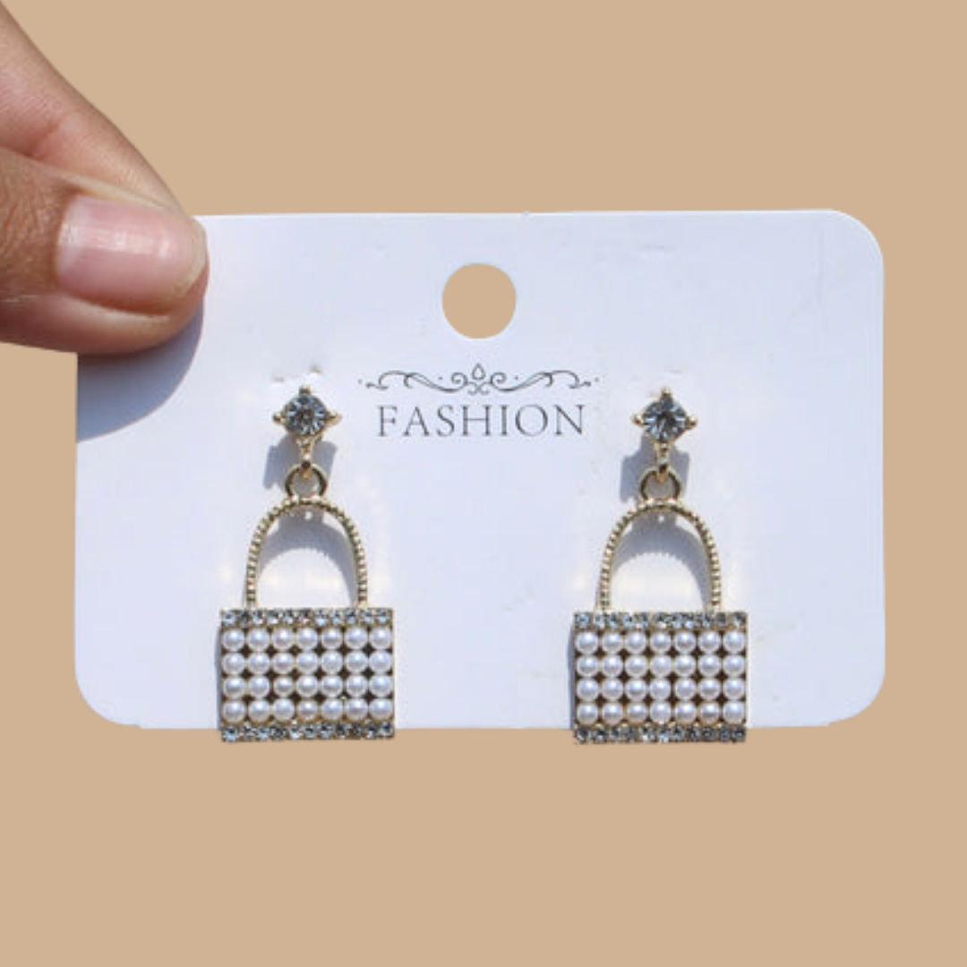 Korean Handbag Earring (925 silver )