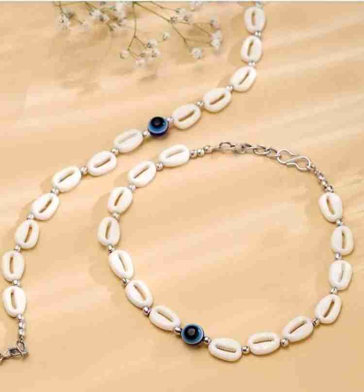 Evil eye shell Anklet ( Single Quantity )