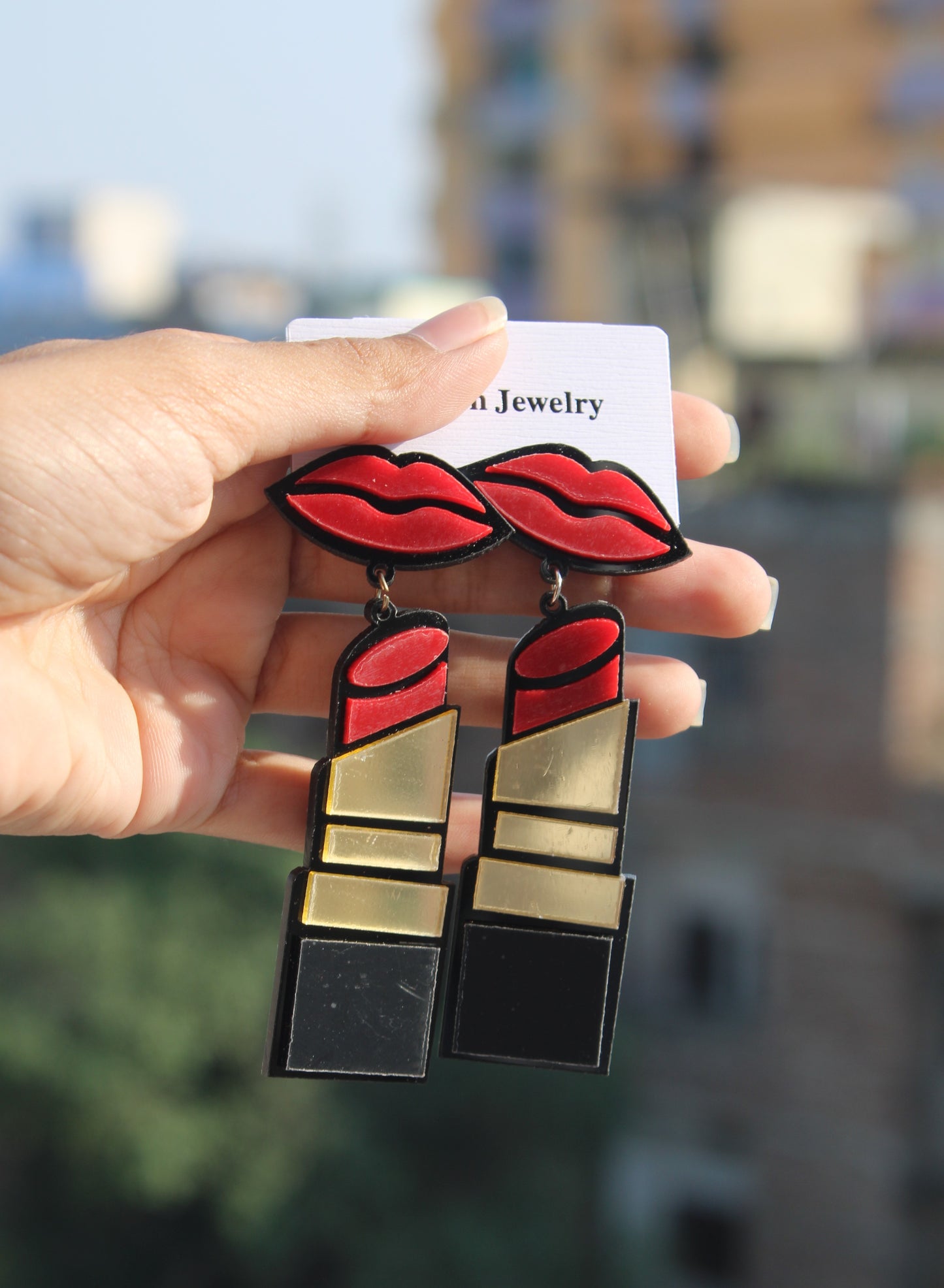 Lipstick Earring