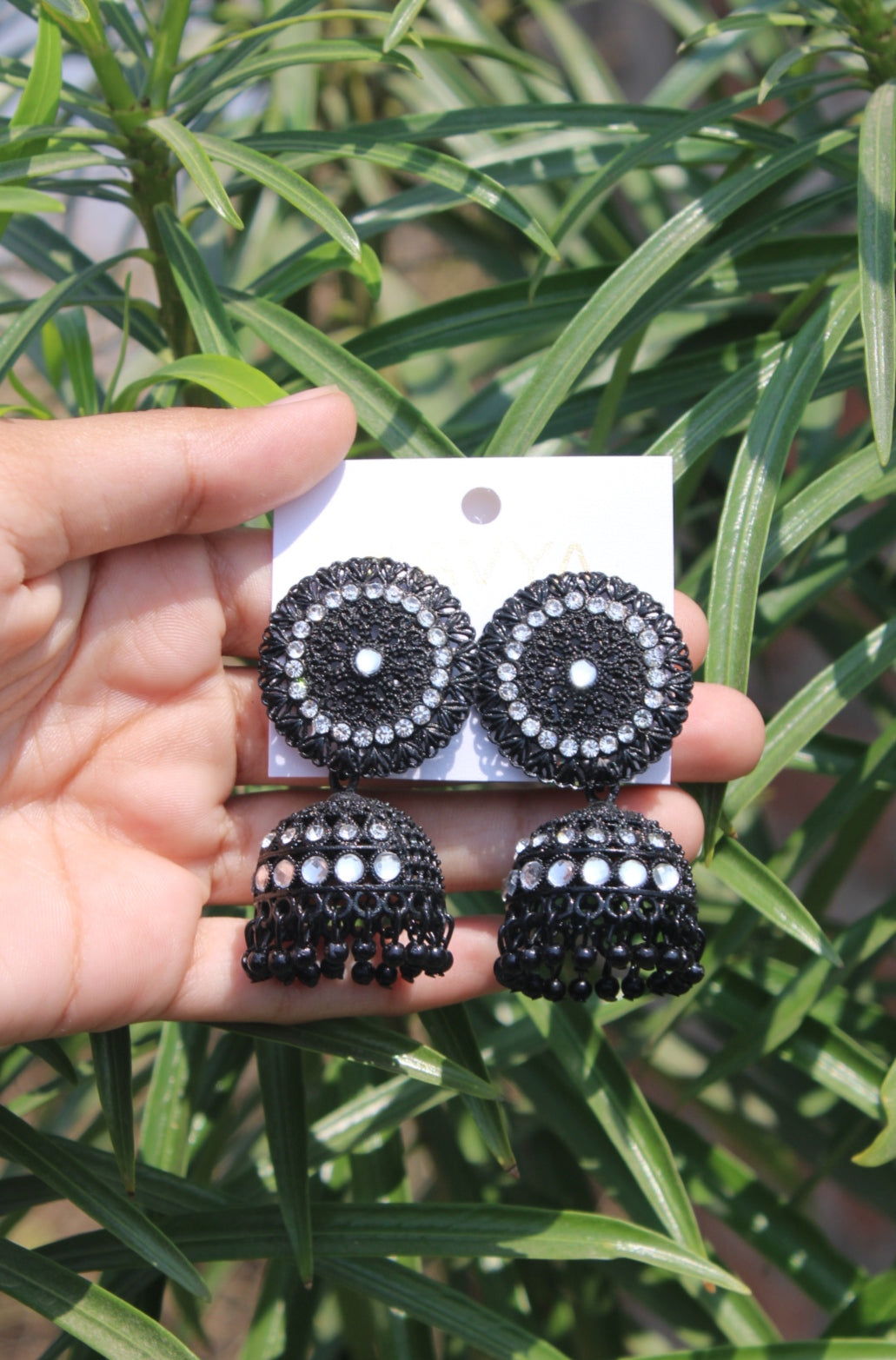 Beautiful Black Jhumka