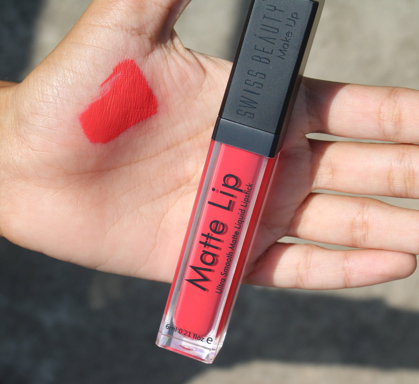 Swiss Beauty Liquid Matte Lipstick- 21 ( Valentine Red )